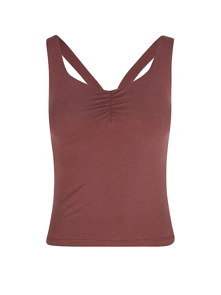 Cropped Top de Yoga Performance rouge foncé M