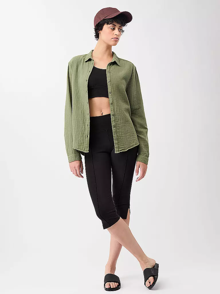 MANDALA | Blouse de yoga Tulum pour femmes | Vert foncé