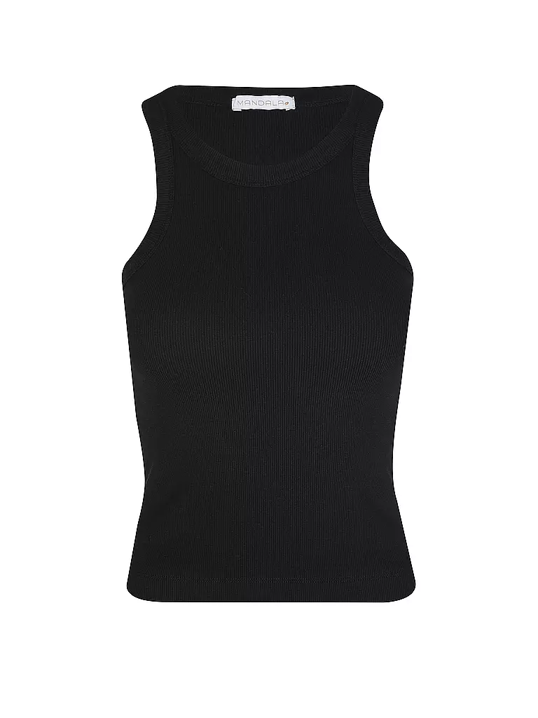 MANDALA | Débardeur de yoga pour femmes Boy Top | Noir