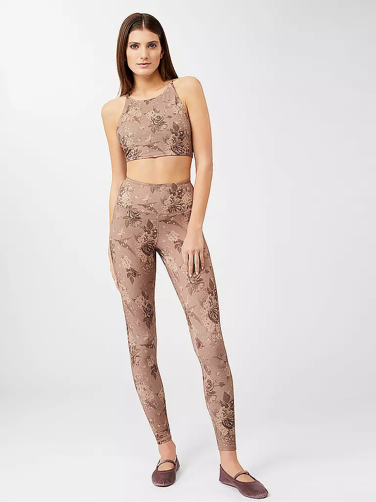 MANDALA | Damen Sport-BH Printed | Marron