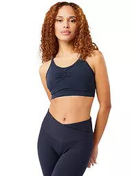 MANDALA | Soutien-gorge de yoga Infinity maintien moyen pour femmes | Bleu foncé