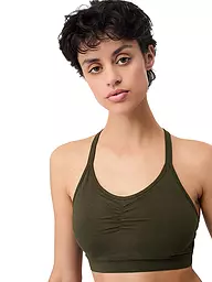 MANDALA | Soutien-gorge de yoga Infinity maintien moyen pour femmes | Olive