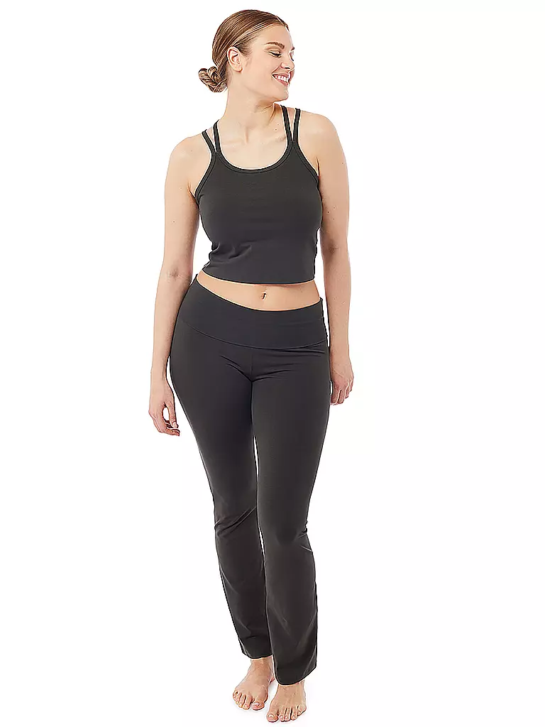 MANDALA | Damen Yoga Hose Classic Rolldown | Olive