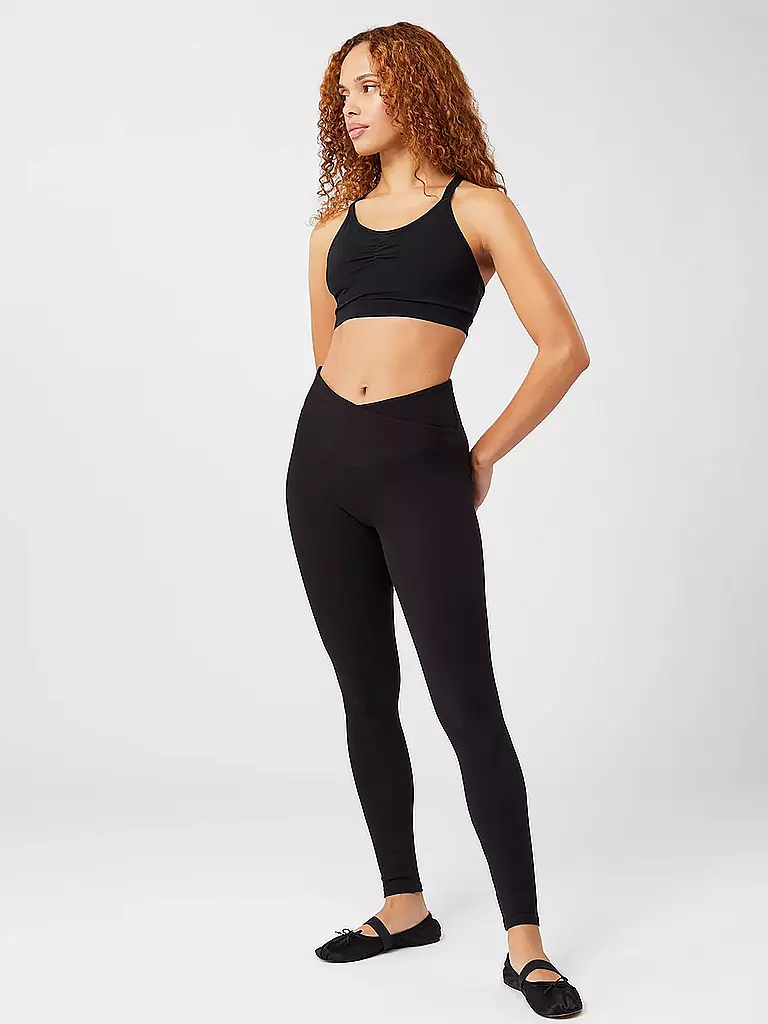 MANDALA | Damen Yoga Hose Classic Rolldown | Noir