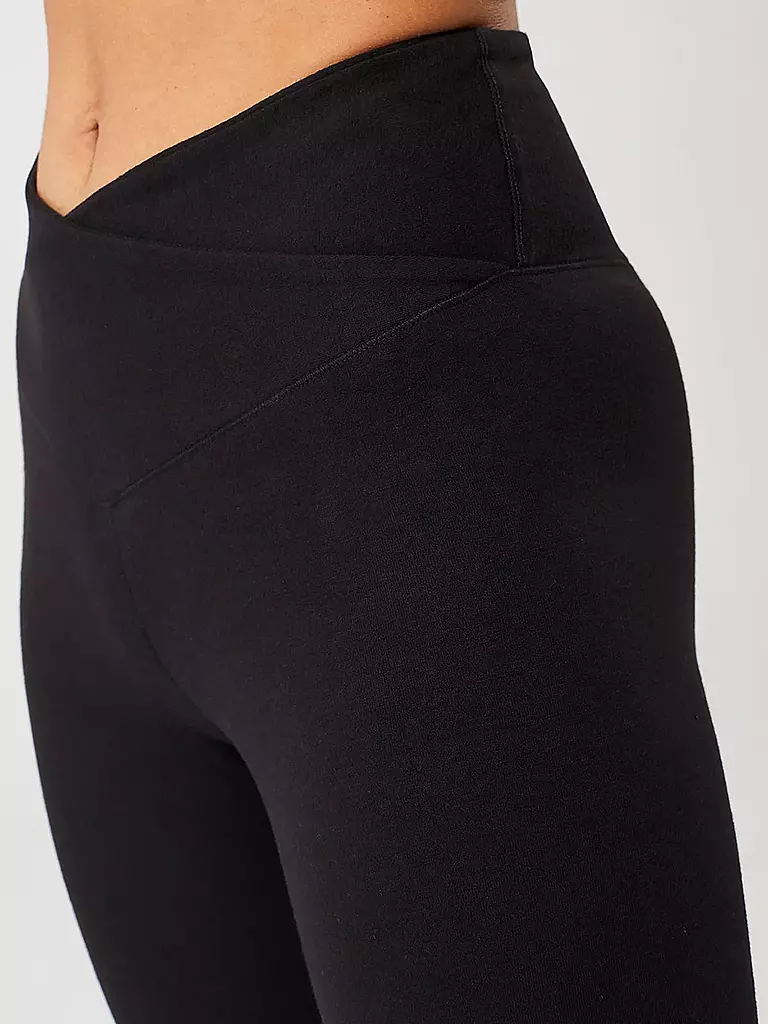 MANDALA | Damen Yoga Hose Classic Rolldown | Noir