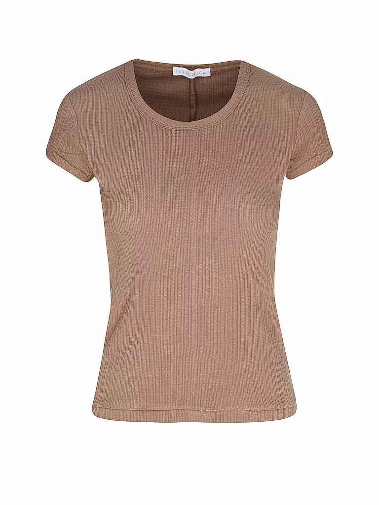 MANDALA | Damen Yoga Shirt Pique | Marron