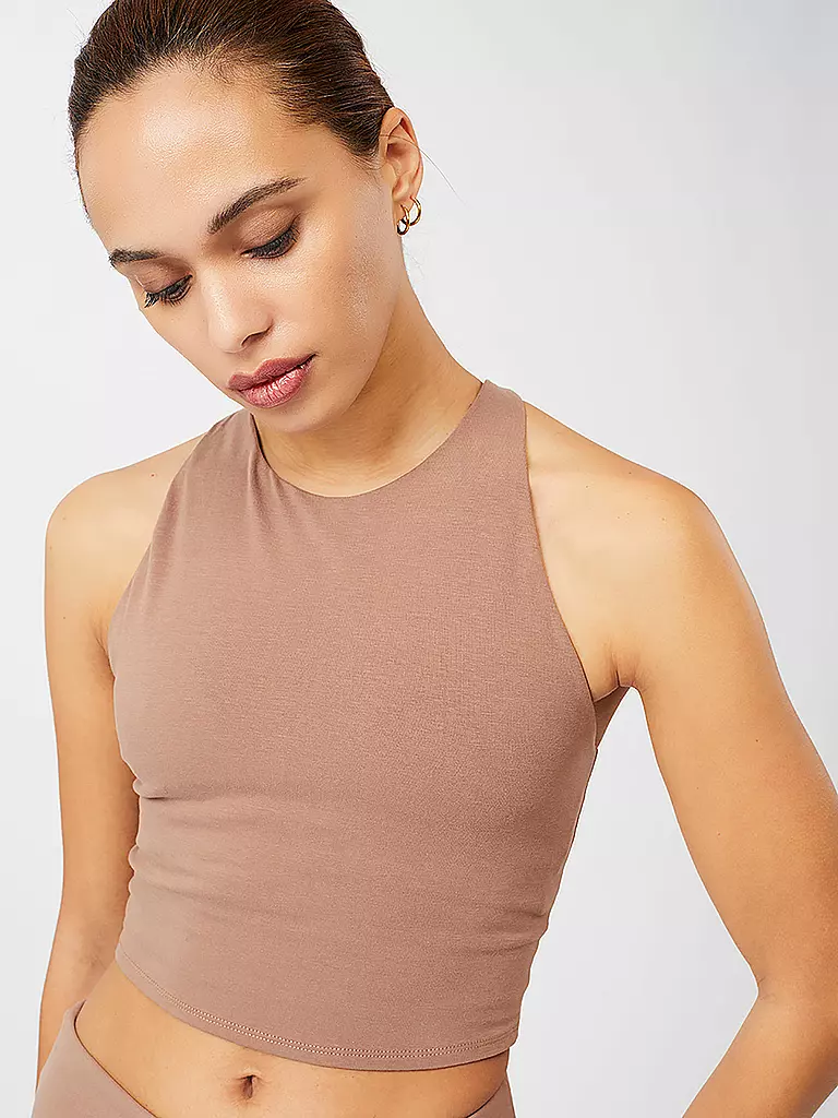 MANDALA | Damen Yoga Tank Top | Marron
