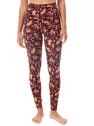 MANDALA | Damen Yoga Tight Printed | Rouge foncé
