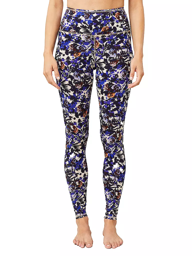 MANDALA | Damen Yoga Tight Printed | Bleu foncé