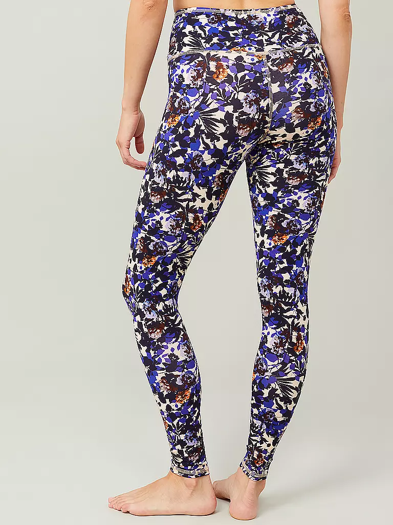 MANDALA | Damen Yoga Tight Printed | Bleu foncé