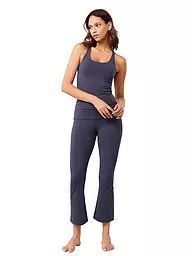 MANDALA | Damen Yoga Top Criss Cross | Bleu foncé