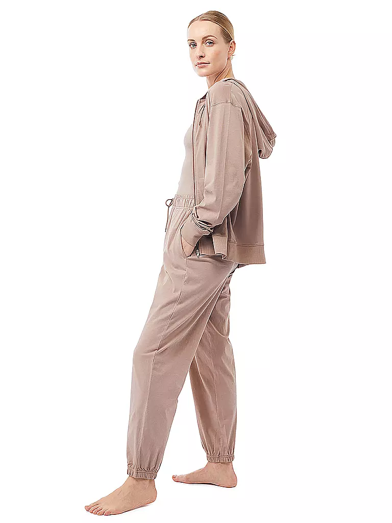 MANDALA | Damen Yogajacke Hoodie | Marron