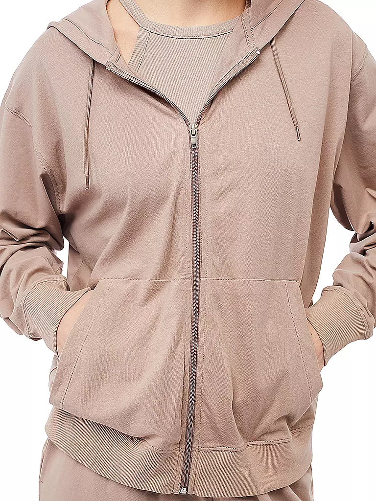 MANDALA | Damen Yogajacke Hoodie | Marron