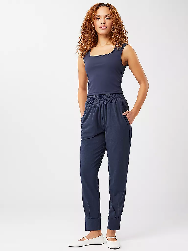 MANDALA | Damen Yogashirt Basic | Bleu foncé