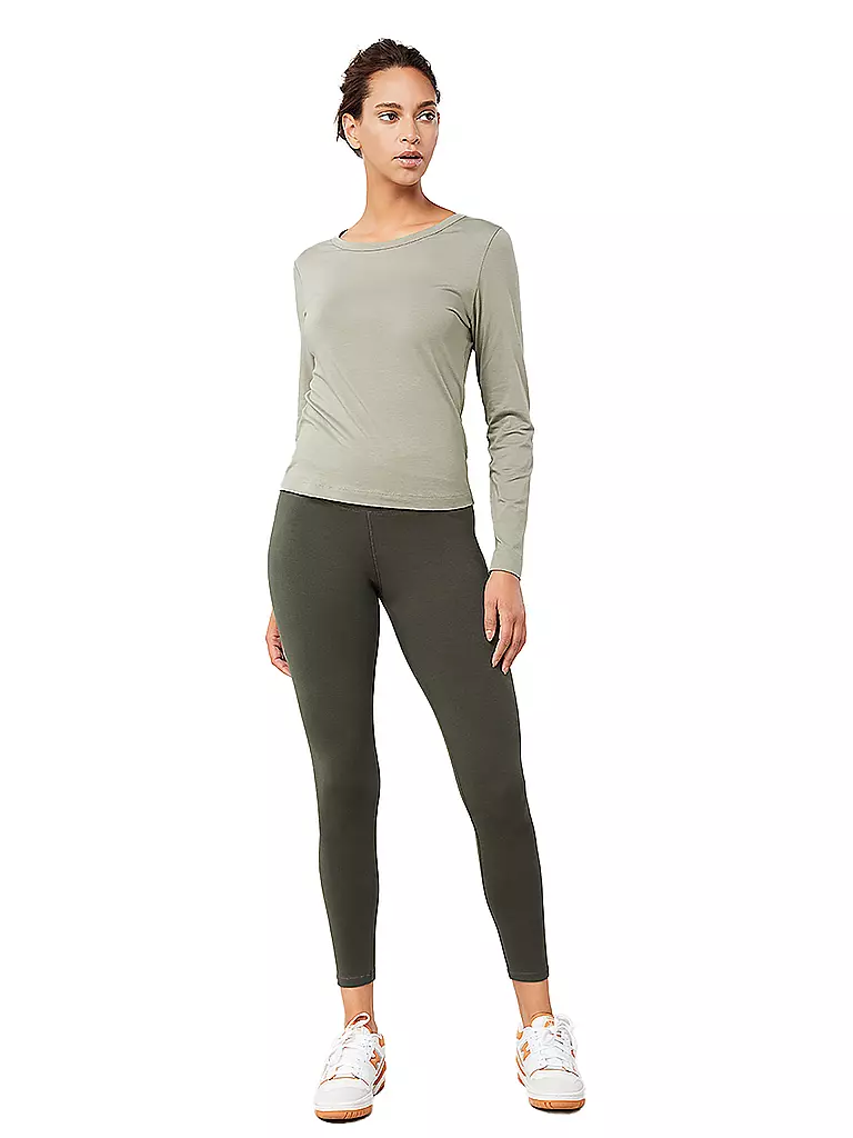 MANDALA | Damen Yogashirt French | Olive