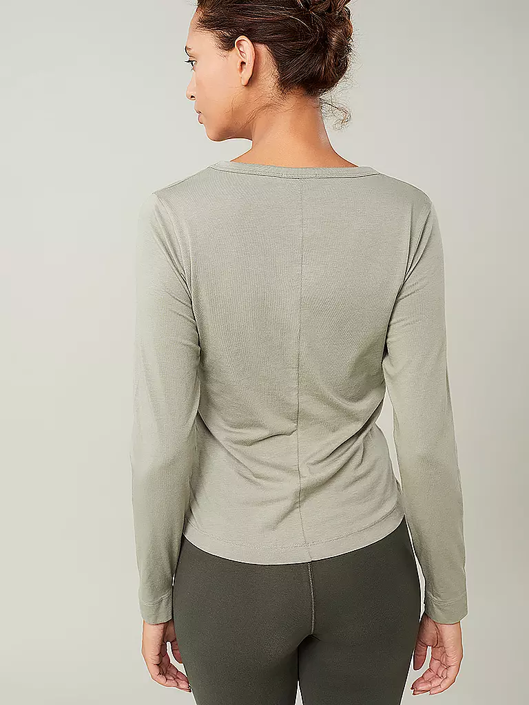 MANDALA | Damen Yogashirt French | Olive