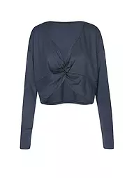 MANDALA | Damen Yogashirt Reversible Top | Bleu foncé