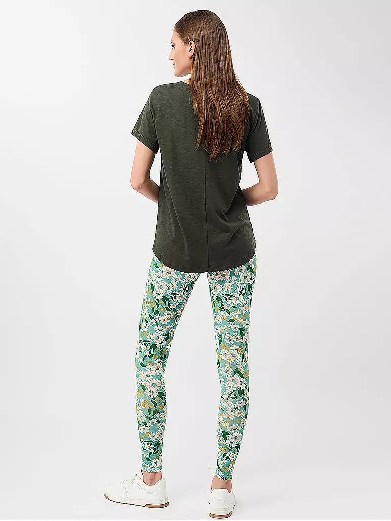 MANDALA | Damen Yogashirt The New V-Neck | Olive