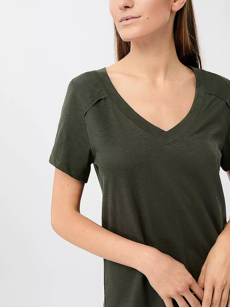 MANDALA | Damen Yogashirt The New V-Neck | Olive