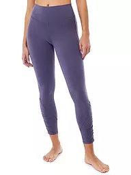 MANDALA | Damen Yogatight Cropped Ruffled | Lilas