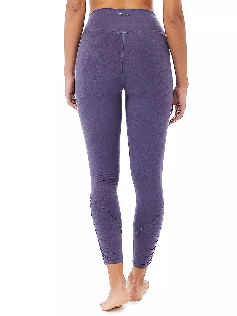MANDALA | Damen Yogatight Cropped Ruffled | Lilas