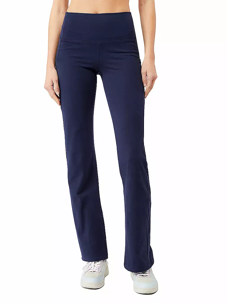 MANDALA | Pantalon de yoga droit pour femmes | Bleu foncé
