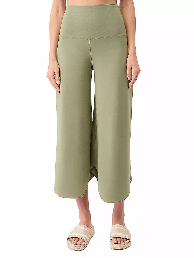 MANDALA | Pantalon de yoga femme Roll Over Tulip | Olive