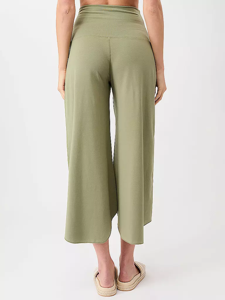 MANDALA | Pantalon de yoga femme Roll Over Tulip | Olive