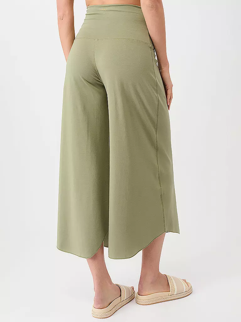 MANDALA | Pantalon de yoga femme Roll Over Tulip | Olive