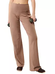 MANDALA | Pantalon de yoga large pour femmes | Marron clair