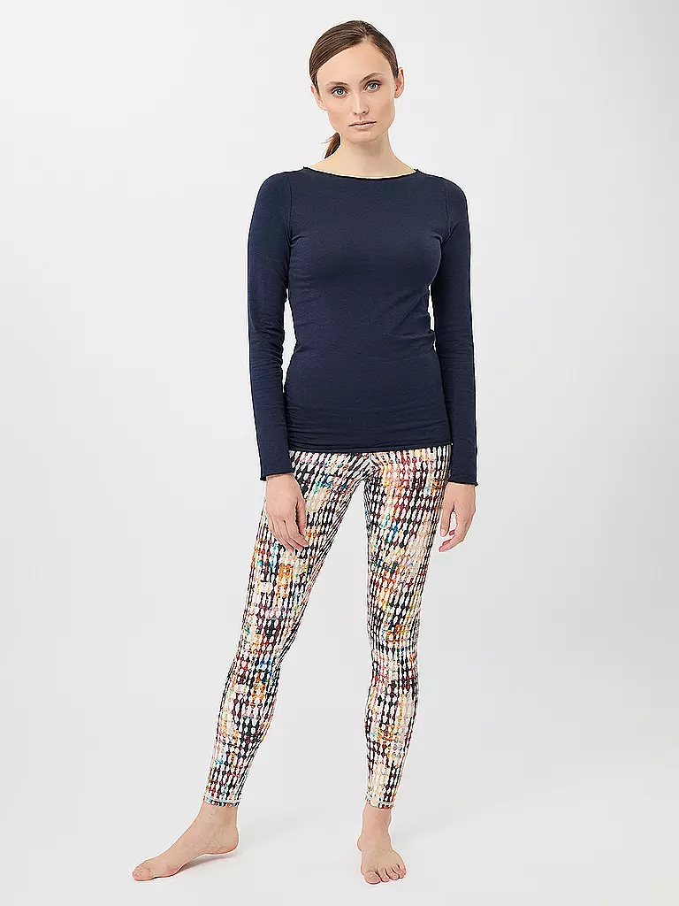 MANDALA | T-shirt de yoga basique pour femmes | Bleu foncé