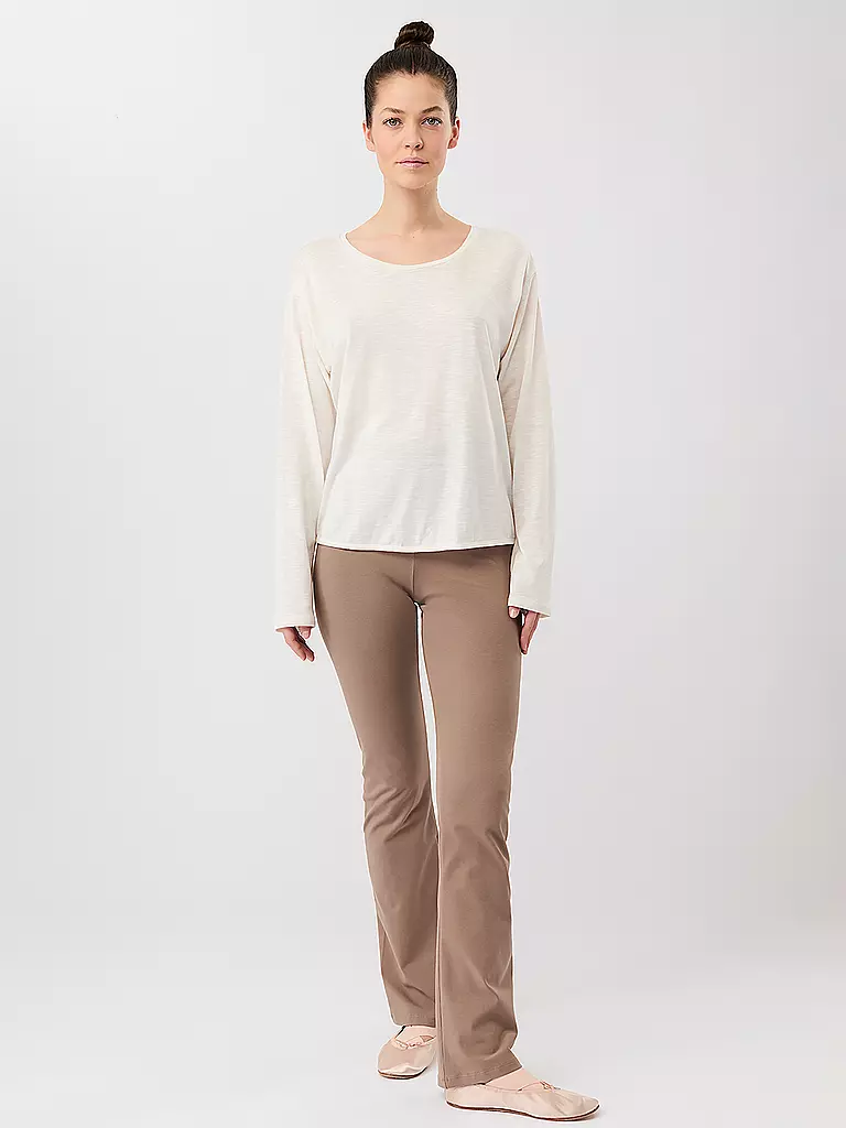 MANDALA | T-shirt de yoga dos nu pour femmes | Blanc