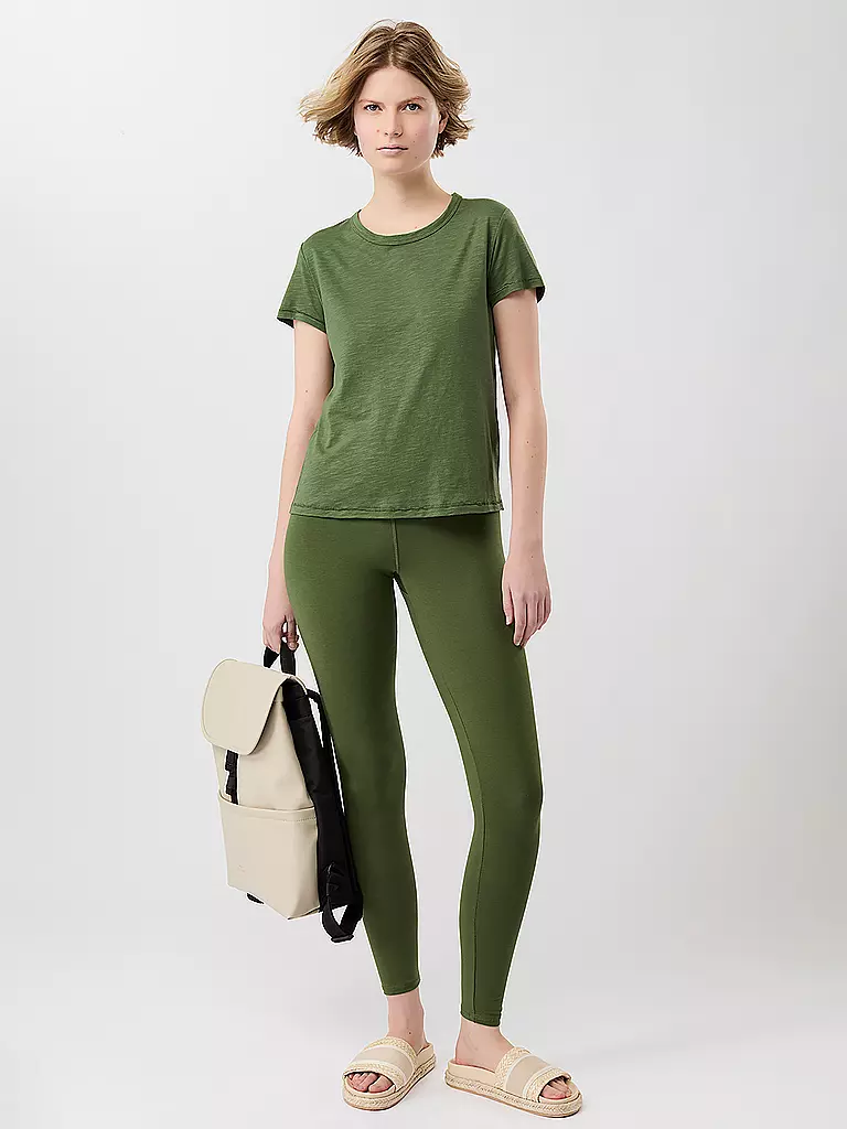MANDALA | T-shirt de yoga Rest Recovery pour femmes | Vert foncé