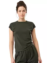 MANDALA | T-shirt de yoga slim fit pour femmes | Vert foncé