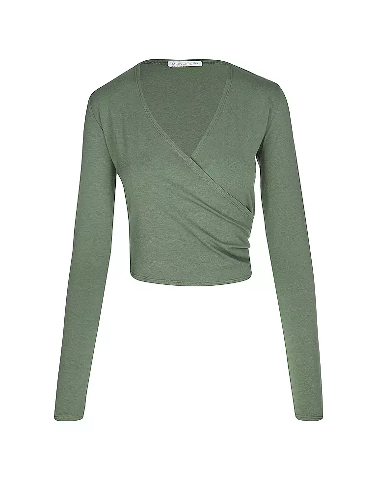 MANDALA | Veste de yoga cache-cœur pour femmes | Vert foncé