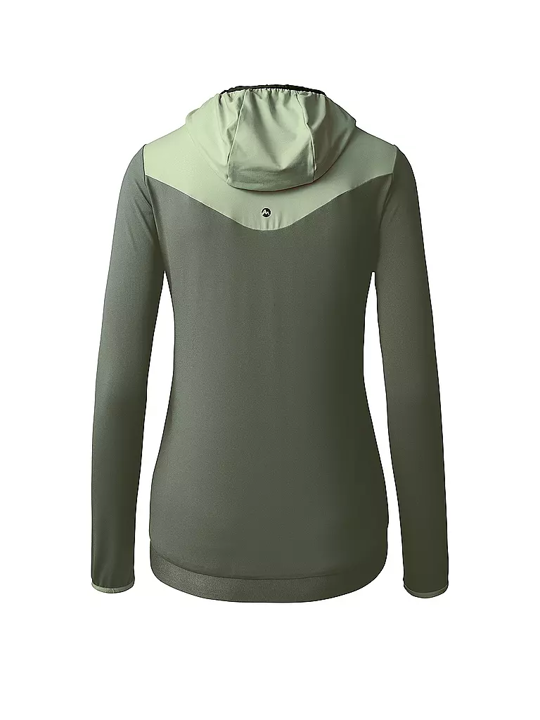 MARTINI | Damen Hybridjacke Alpmate Hoodie | Vert foncé