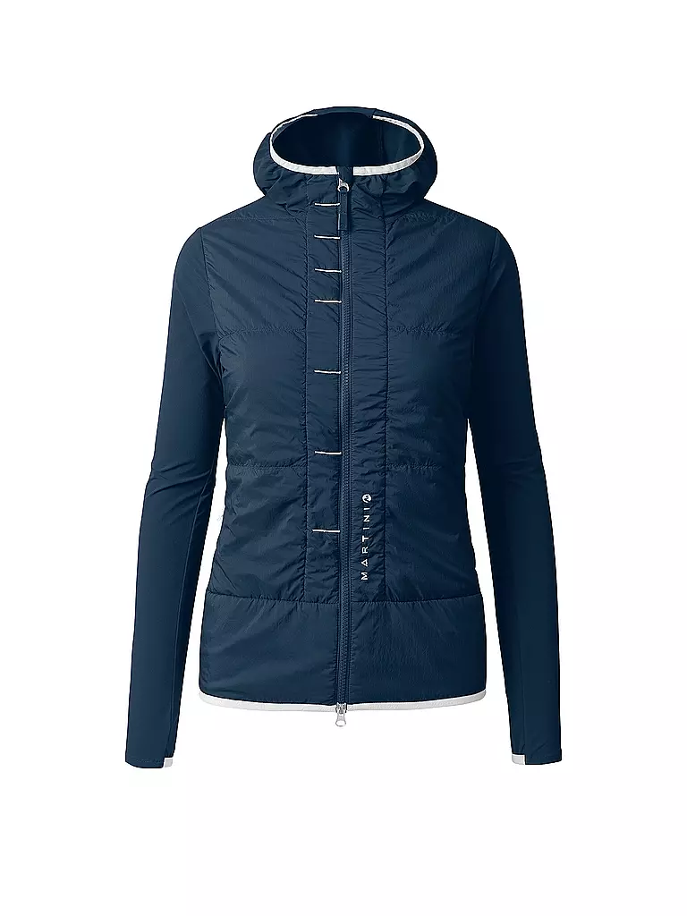 MARTINI | Damen Hybridjacke Hillclimb Hoodie | Bleu foncé
