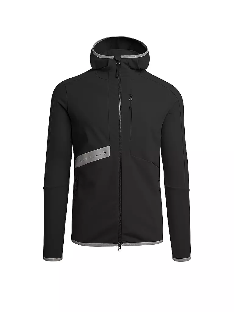 MARTINI | Herren Fleecejacke Feel Free Hoodie | Noir