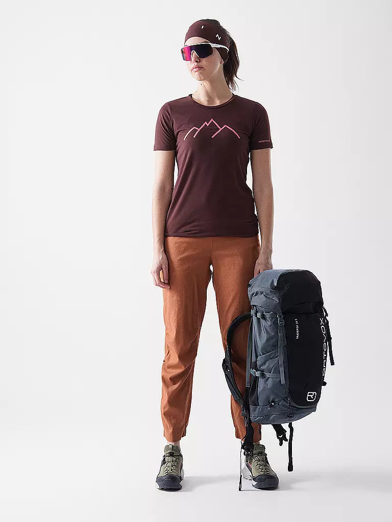 MARTINI | T-shirt de sport pour femmes Alpmate | Rouge foncé