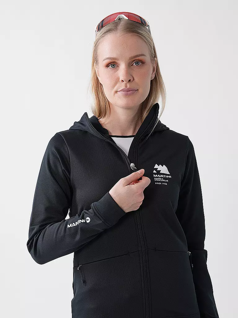 MARTINI | Veste polaire à capuche Sunrise pour femmes | Noir