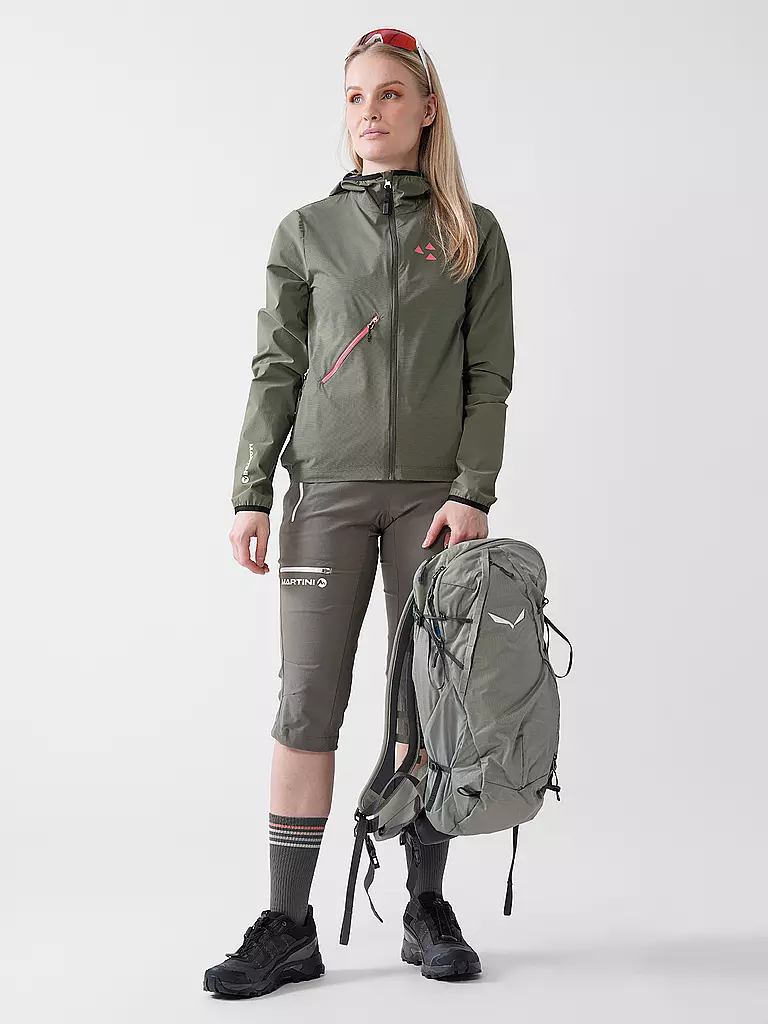 MARTINI | Veste softshell hybride Trektech à capuche pour femmes | Olive