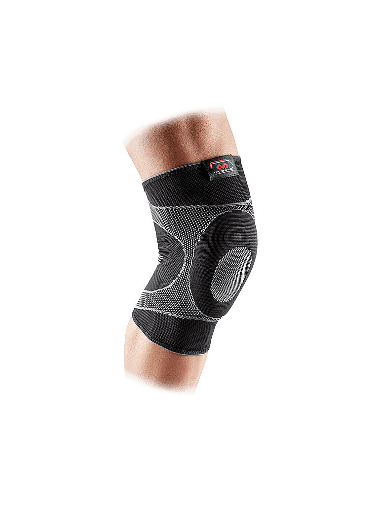 Manchon de soutien de genou élastique avec support en gel noir S
