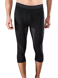 MERINO & MORE | Sous-vêtement thermique 3/4 pour homme | Noir
