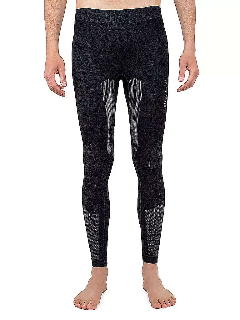 MERINO & MORE | Sous-vêtement thermique long pour homme | Noir