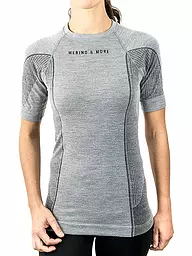 MERINO & MORE | T-shirt de sport à manches courtes pour femmes | Gris