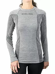 MERINO & MORE | T-shirt de sport à manches longues pour femmes | Gris