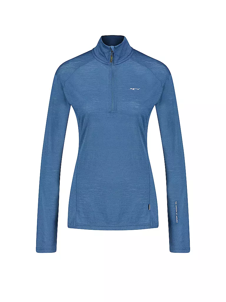 MERU |  Damen Funktions Zipshirt Vordingborg  | Bleu foncé