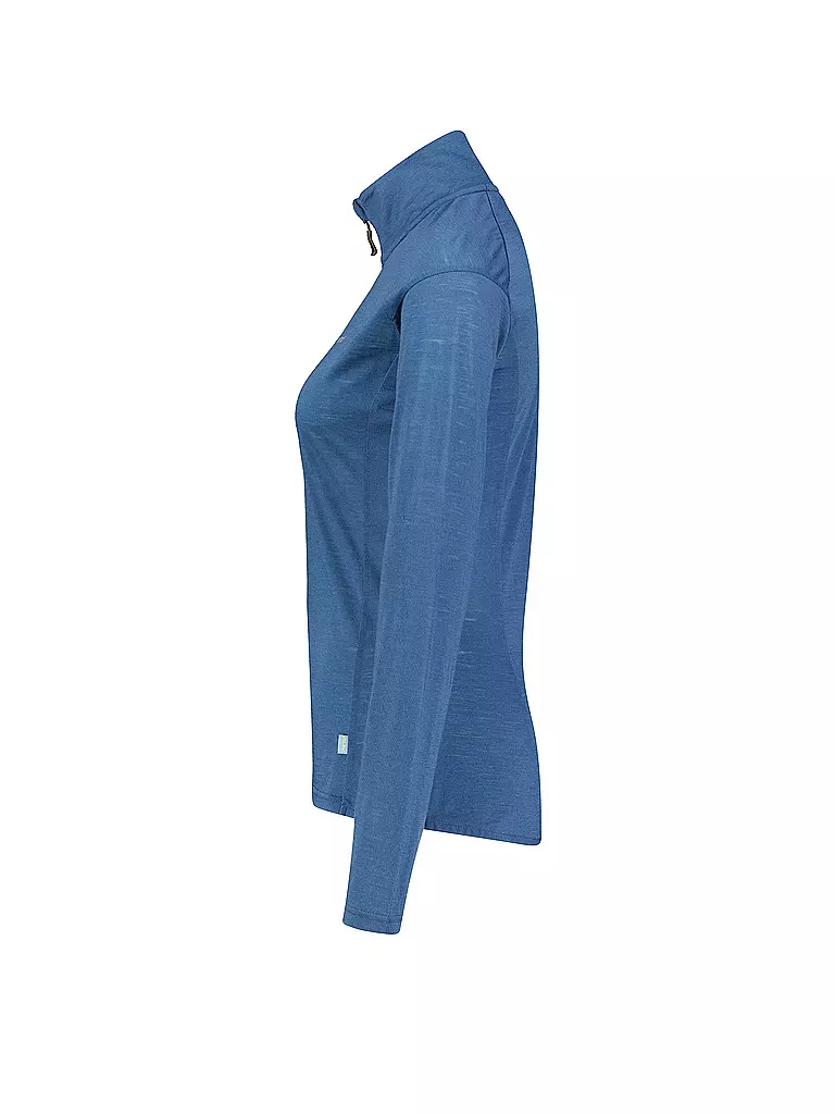 MERU |  Damen Funktions Zipshirt Vordingborg  | Bleu foncé