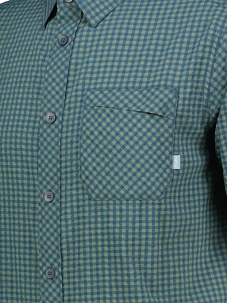 MERU |  Herren Wanderhemd Egio  | Vert foncé