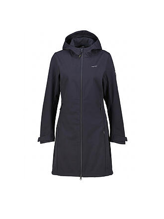 MERU | Manteau softshell bordeaux à capuche pour femme